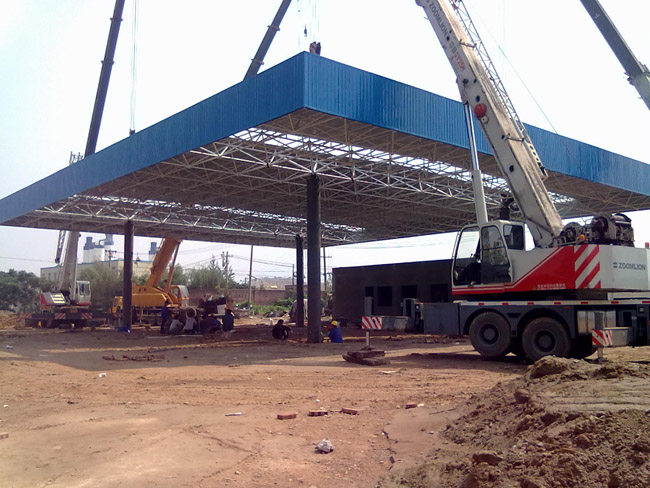 郴州加气站网架工程